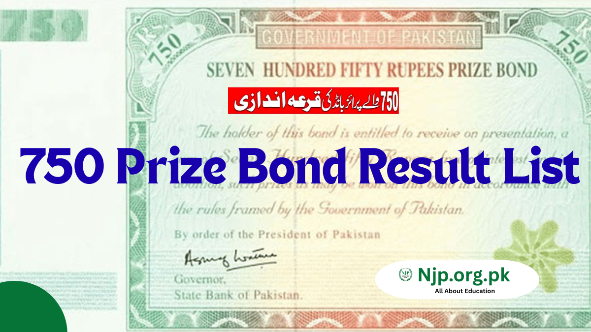 750 Prize Bond Result List 2026 Today 15 January