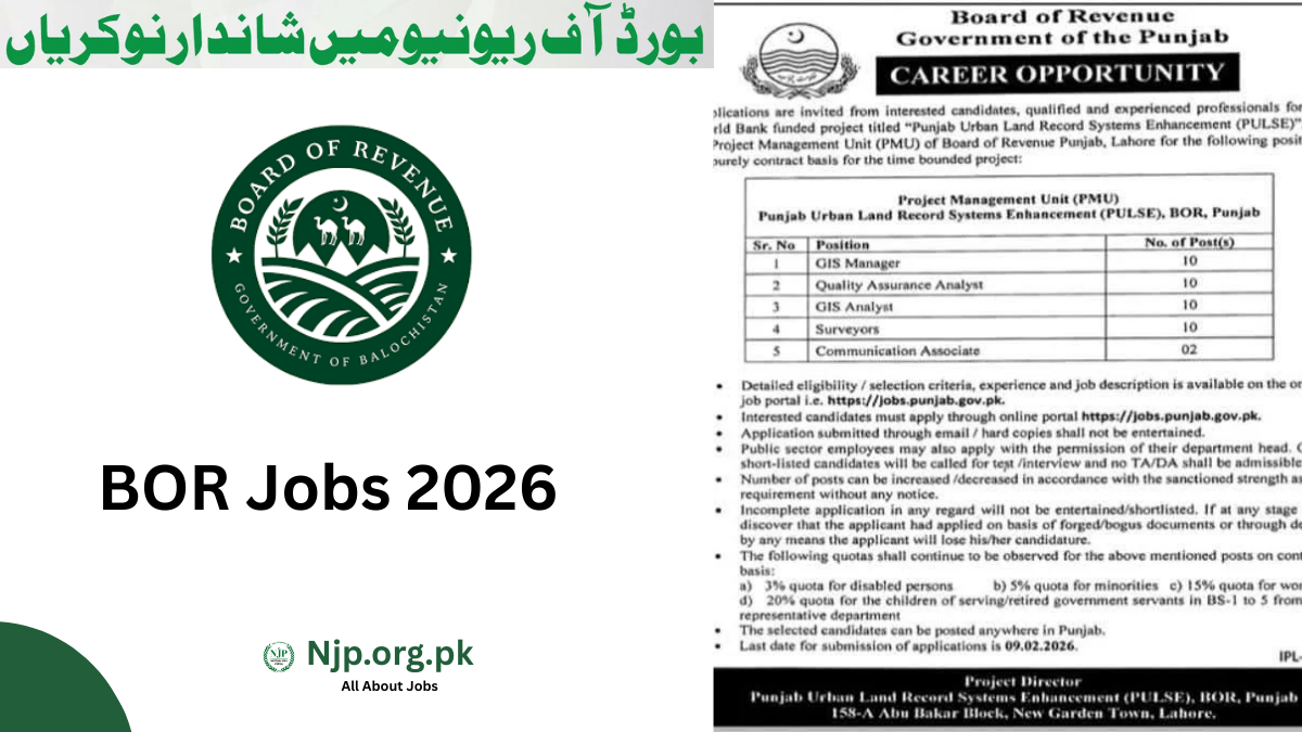 Board Of Revenue BOR Jobs 2026