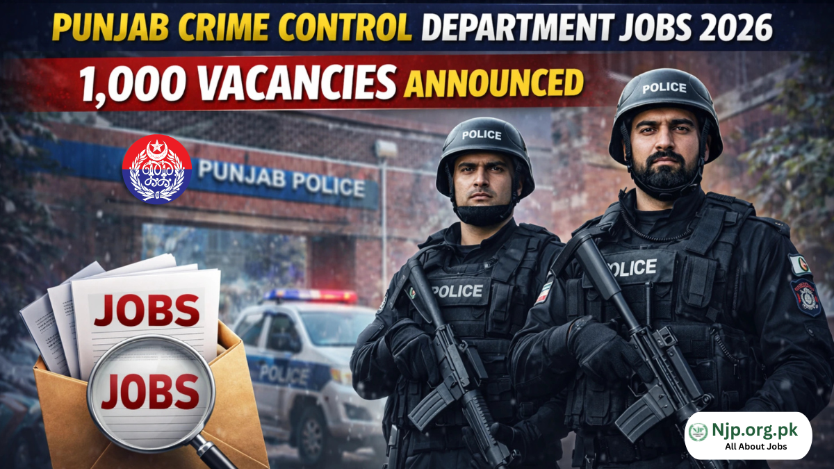 CCD Jobs 2026 Punjab Crime Control Department