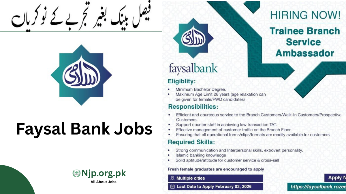 Faysal Bank Jobs 2026