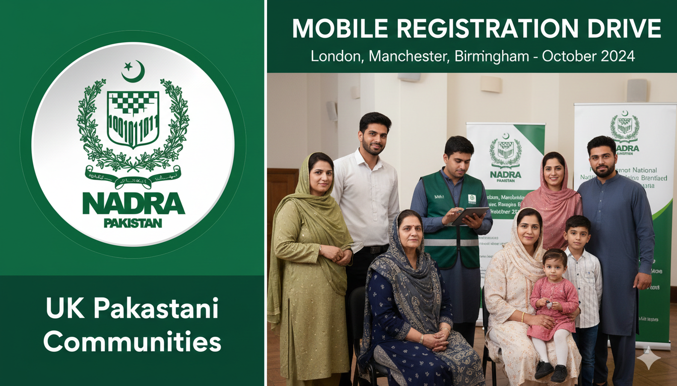 NADRA Mobile Registration Drive UK 2026 Overseas Pakistanis Starts