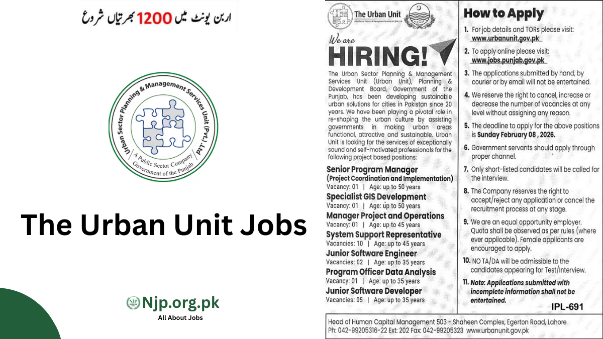 The Urban Unit Jobs 2026