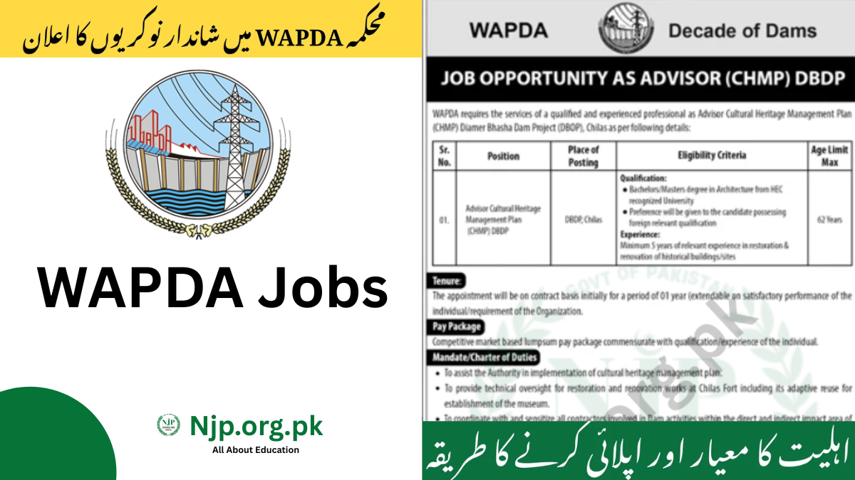 WAPDA Jobs 2026 Online